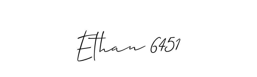 Also we have Ethan 6451 name is the best signature style. Create professional handwritten signature collection using Allison_Script autograph style. Ethan 6451 signature style 2 images and pictures png