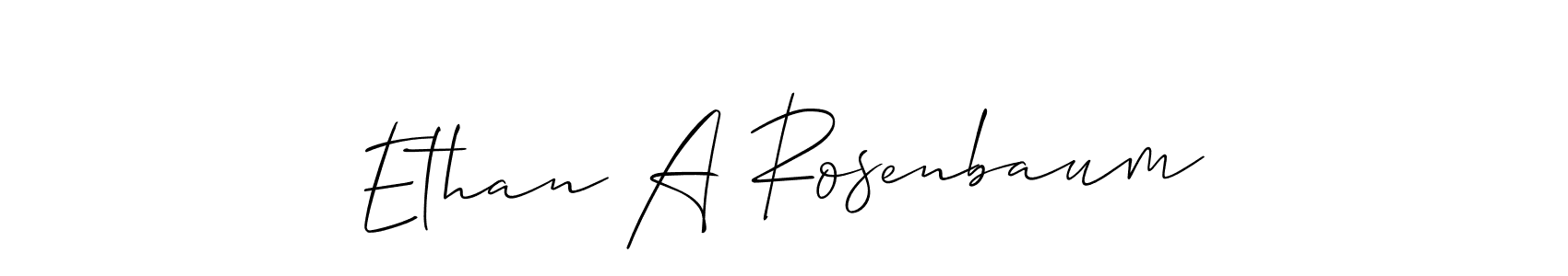 Similarly Allison_Script is the best handwritten signature design. Signature creator online .You can use it as an online autograph creator for name Ethan A Rosenbaum. Ethan A Rosenbaum signature style 2 images and pictures png