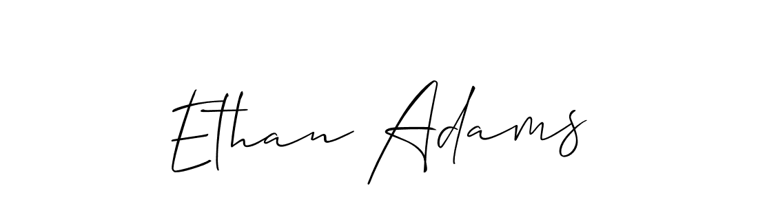 Create a beautiful signature design for name Ethan Adams. With this signature (Allison_Script) fonts, you can make a handwritten signature for free. Ethan Adams signature style 2 images and pictures png