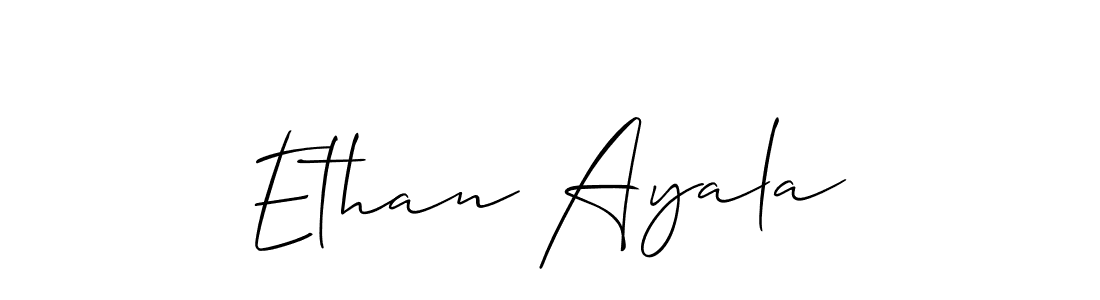 Design your own signature with our free online signature maker. With this signature software, you can create a handwritten (Allison_Script) signature for name Ethan Ayala. Ethan Ayala signature style 2 images and pictures png