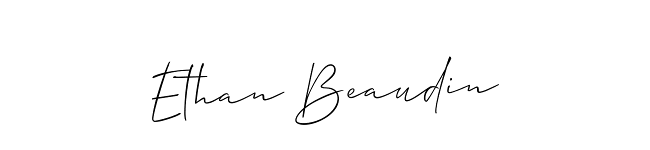 How to make Ethan Beaudin name signature. Use Allison_Script style for creating short signs online. This is the latest handwritten sign. Ethan Beaudin signature style 2 images and pictures png