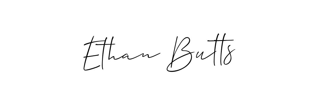 You should practise on your own different ways (Allison_Script) to write your name (Ethan Butts) in signature. don't let someone else do it for you. Ethan Butts signature style 2 images and pictures png