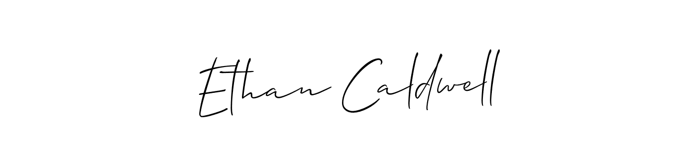 How to make Ethan Caldwell name signature. Use Allison_Script style for creating short signs online. This is the latest handwritten sign. Ethan Caldwell signature style 2 images and pictures png