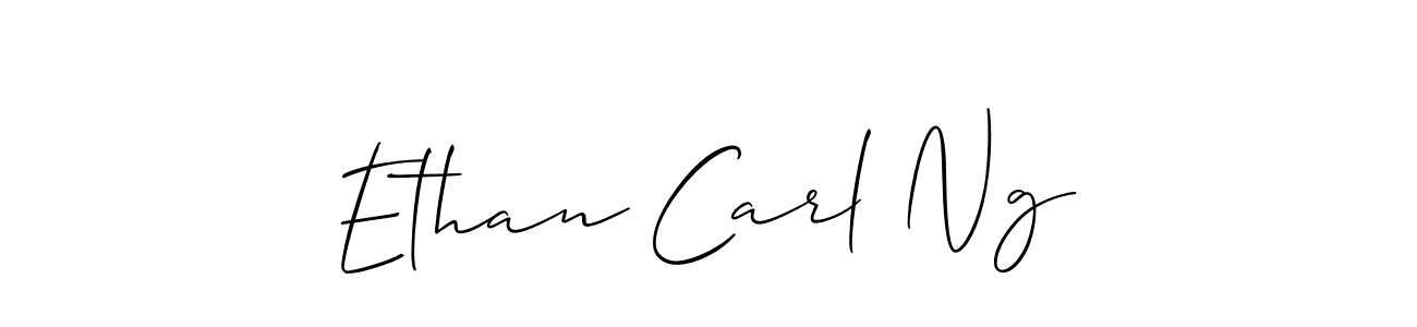 Ethan Carl Ng stylish signature style. Best Handwritten Sign (Allison_Script) for my name. Handwritten Signature Collection Ideas for my name Ethan Carl Ng. Ethan Carl Ng signature style 2 images and pictures png