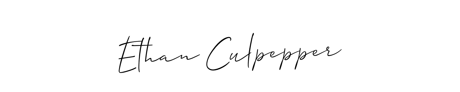 Design your own signature with our free online signature maker. With this signature software, you can create a handwritten (Allison_Script) signature for name Ethan Culpepper. Ethan Culpepper signature style 2 images and pictures png