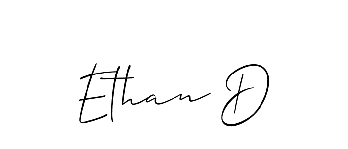 Use a signature maker to create a handwritten signature online. With this signature software, you can design (Allison_Script) your own signature for name Ethan D. Ethan D signature style 2 images and pictures png
