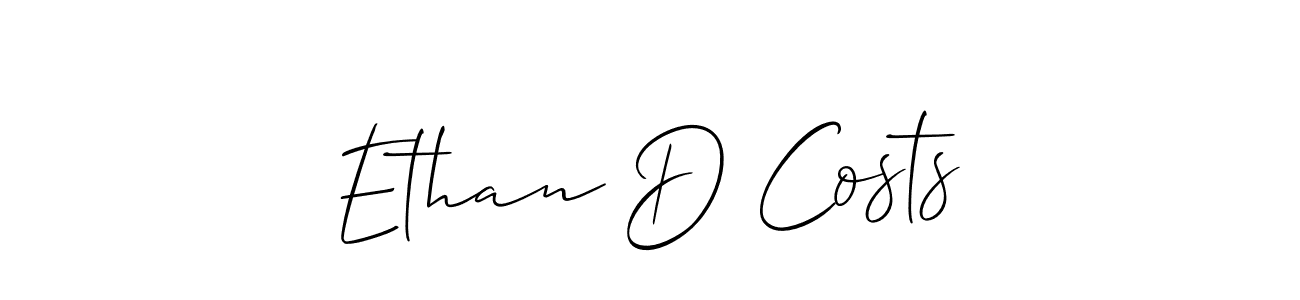 How to make Ethan D Costs name signature. Use Allison_Script style for creating short signs online. This is the latest handwritten sign. Ethan D Costs signature style 2 images and pictures png