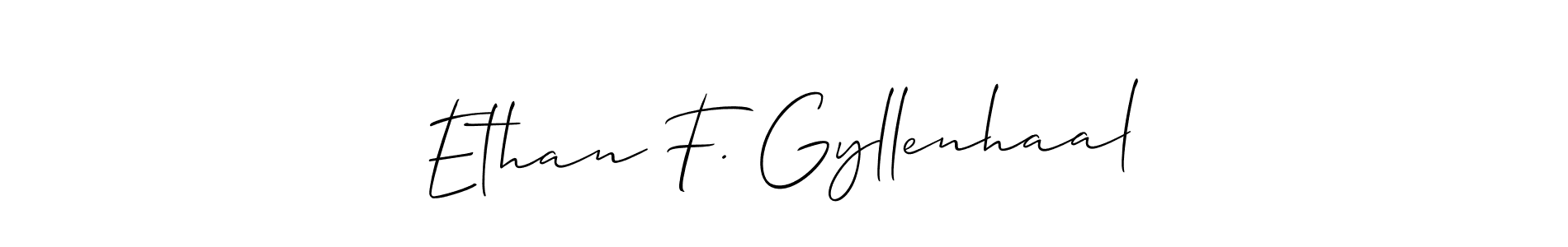 How to Draw Ethan F. Gyllenhaal signature style? Allison_Script is a latest design signature styles for name Ethan F. Gyllenhaal. Ethan F. Gyllenhaal signature style 2 images and pictures png