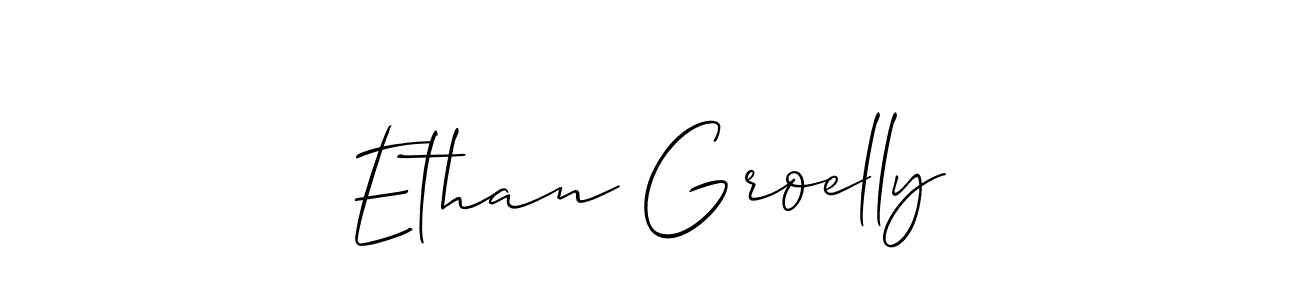 Best and Professional Signature Style for Ethan Groelly. Allison_Script Best Signature Style Collection. Ethan Groelly signature style 2 images and pictures png