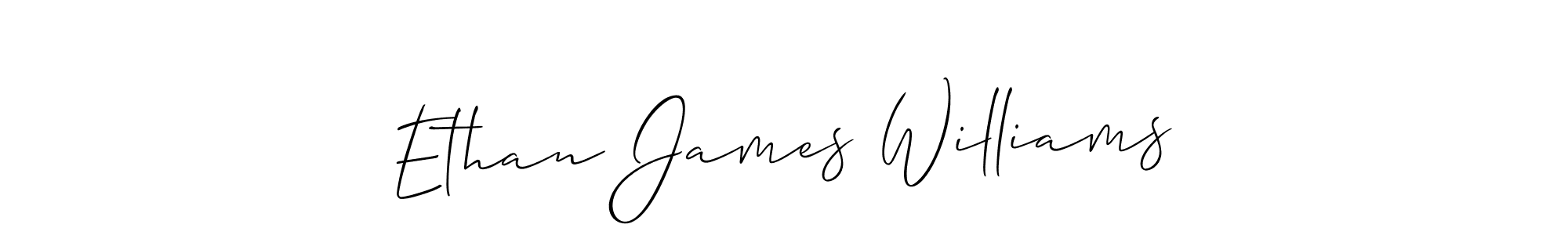 Use a signature maker to create a handwritten signature online. With this signature software, you can design (Allison_Script) your own signature for name Ethan James Williams. Ethan James Williams signature style 2 images and pictures png