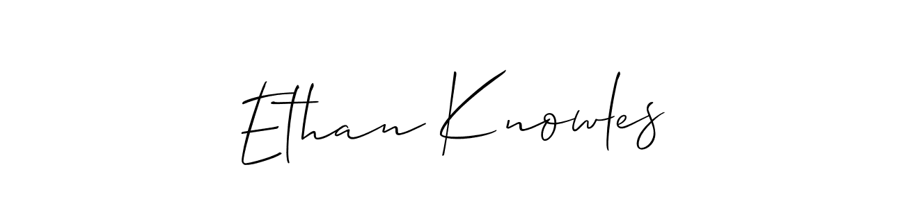 Ethan Knowles stylish signature style. Best Handwritten Sign (Allison_Script) for my name. Handwritten Signature Collection Ideas for my name Ethan Knowles. Ethan Knowles signature style 2 images and pictures png