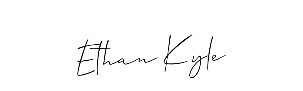 You should practise on your own different ways (Allison_Script) to write your name (Ethan Kyle) in signature. don't let someone else do it for you. Ethan Kyle signature style 2 images and pictures png
