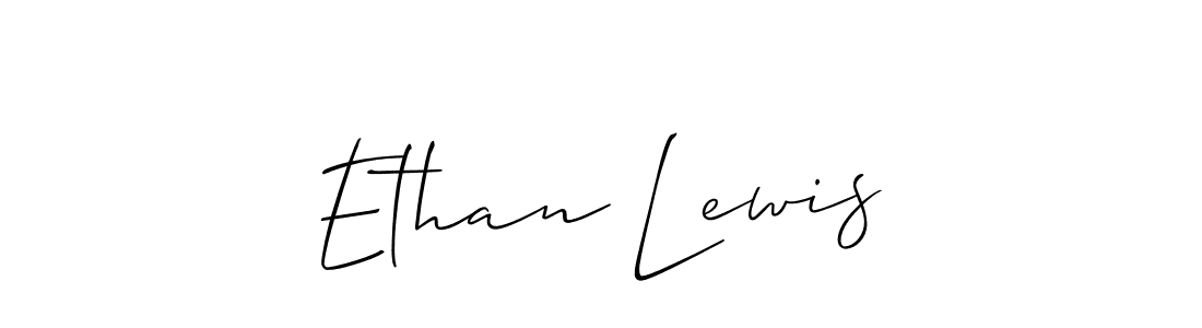 Make a beautiful signature design for name Ethan Lewis. With this signature (Allison_Script) style, you can create a handwritten signature for free. Ethan Lewis signature style 2 images and pictures png