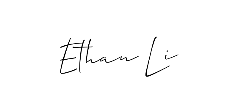 Allison_Script is a professional signature style that is perfect for those who want to add a touch of class to their signature. It is also a great choice for those who want to make their signature more unique. Get Ethan Li name to fancy signature for free. Ethan Li signature style 2 images and pictures png