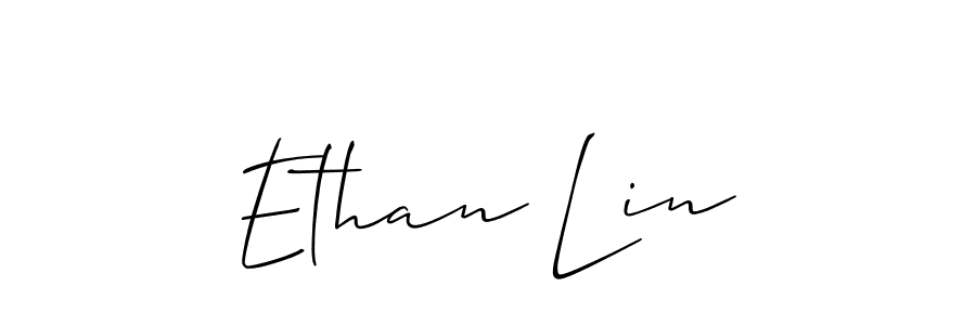 Ethan Lin stylish signature style. Best Handwritten Sign (Allison_Script) for my name. Handwritten Signature Collection Ideas for my name Ethan Lin. Ethan Lin signature style 2 images and pictures png