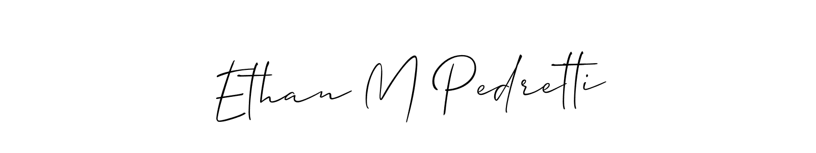You can use this online signature creator to create a handwritten signature for the name Ethan M Pedretti. This is the best online autograph maker. Ethan M Pedretti signature style 2 images and pictures png