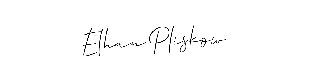 Make a short Ethan Pliskow signature style. Manage your documents anywhere anytime using Allison_Script. Create and add eSignatures, submit forms, share and send files easily. Ethan Pliskow signature style 2 images and pictures png