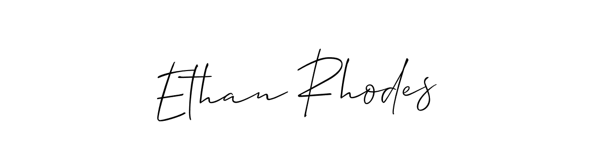 Allison_Script is a professional signature style that is perfect for those who want to add a touch of class to their signature. It is also a great choice for those who want to make their signature more unique. Get Ethan Rhodes name to fancy signature for free. Ethan Rhodes signature style 2 images and pictures png