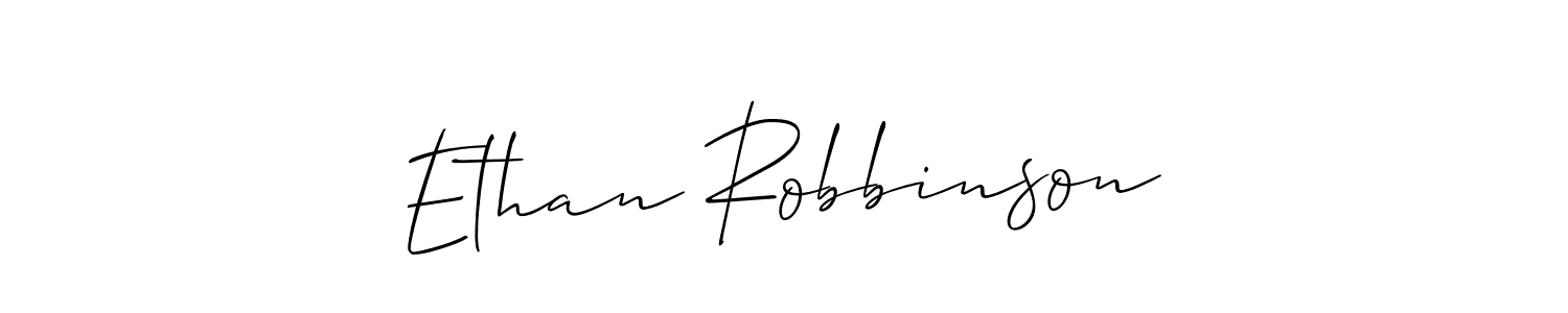 Allison_Script is a professional signature style that is perfect for those who want to add a touch of class to their signature. It is also a great choice for those who want to make their signature more unique. Get Ethan Robbinson name to fancy signature for free. Ethan Robbinson signature style 2 images and pictures png