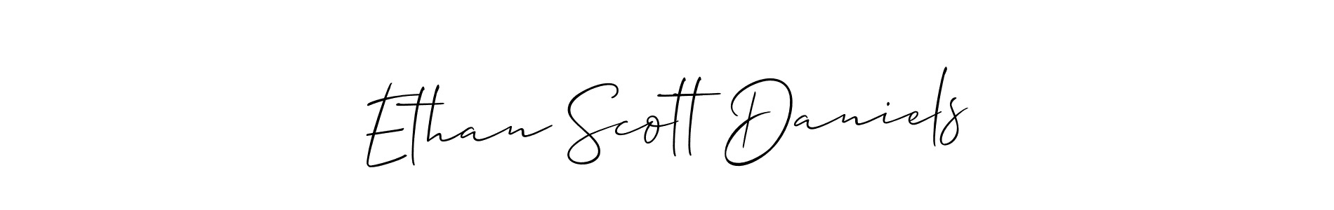 You should practise on your own different ways (Allison_Script) to write your name (Ethan Scott Daniels) in signature. don't let someone else do it for you. Ethan Scott Daniels signature style 2 images and pictures png