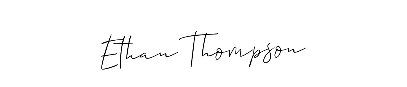 Design your own signature with our free online signature maker. With this signature software, you can create a handwritten (Allison_Script) signature for name Ethan Thompson. Ethan Thompson signature style 2 images and pictures png