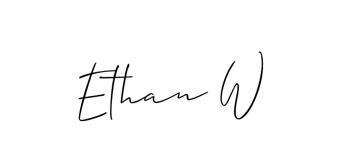 Make a beautiful signature design for name Ethan W. Use this online signature maker to create a handwritten signature for free. Ethan W signature style 2 images and pictures png