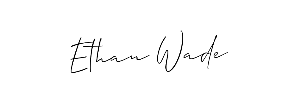 Use a signature maker to create a handwritten signature online. With this signature software, you can design (Allison_Script) your own signature for name Ethan Wade. Ethan Wade signature style 2 images and pictures png