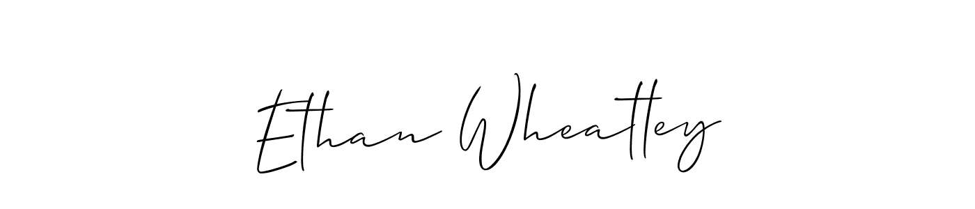 Ethan Wheatley stylish signature style. Best Handwritten Sign (Allison_Script) for my name. Handwritten Signature Collection Ideas for my name Ethan Wheatley. Ethan Wheatley signature style 2 images and pictures png