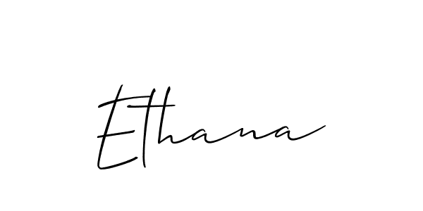 It looks lik you need a new signature style for name Ethana. Design unique handwritten (Allison_Script) signature with our free signature maker in just a few clicks. Ethana signature style 2 images and pictures png