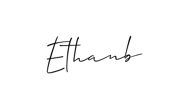 if you are searching for the best signature style for your name Ethanb. so please give up your signature search. here we have designed multiple signature styles  using Allison_Script. Ethanb signature style 2 images and pictures png