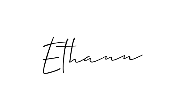 Ethann stylish signature style. Best Handwritten Sign (Allison_Script) for my name. Handwritten Signature Collection Ideas for my name Ethann. Ethann signature style 2 images and pictures png
