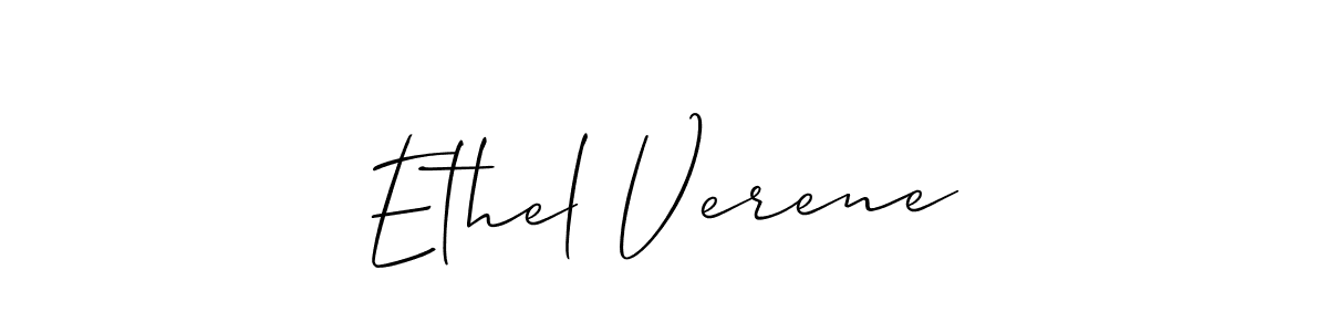 How to make Ethel Verene signature? Allison_Script is a professional autograph style. Create handwritten signature for Ethel Verene name. Ethel Verene signature style 2 images and pictures png