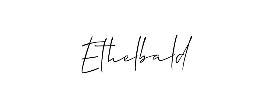 How to make Ethelbald name signature. Use Allison_Script style for creating short signs online. This is the latest handwritten sign. Ethelbald signature style 2 images and pictures png