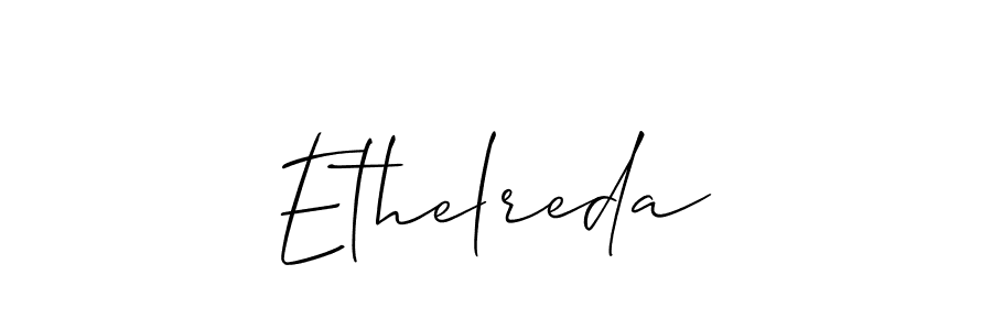 How to Draw Ethelreda signature style? Allison_Script is a latest design signature styles for name Ethelreda. Ethelreda signature style 2 images and pictures png