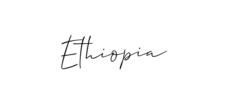 Allison_Script is a professional signature style that is perfect for those who want to add a touch of class to their signature. It is also a great choice for those who want to make their signature more unique. Get Ethiopia name to fancy signature for free. Ethiopia signature style 2 images and pictures png