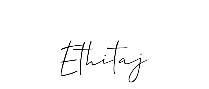 Design your own signature with our free online signature maker. With this signature software, you can create a handwritten (Allison_Script) signature for name Ethitaj. Ethitaj signature style 2 images and pictures png