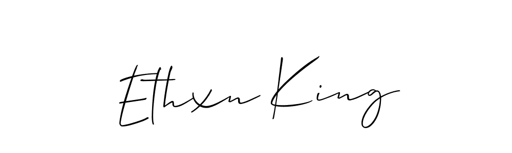 How to Draw Ethxn King signature style? Allison_Script is a latest design signature styles for name Ethxn King. Ethxn King signature style 2 images and pictures png