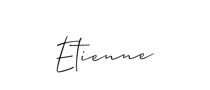 The best way (Allison_Script) to make a short signature is to pick only two or three words in your name. The name Etienne include a total of six letters. For converting this name. Etienne signature style 2 images and pictures png