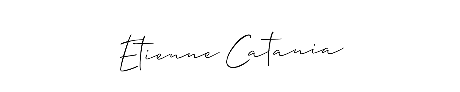How to make Etienne Catania name signature. Use Allison_Script style for creating short signs online. This is the latest handwritten sign. Etienne Catania signature style 2 images and pictures png