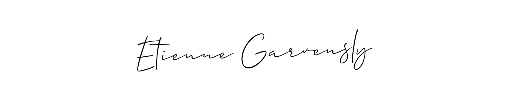 It looks lik you need a new signature style for name Etienne Garvensly. Design unique handwritten (Allison_Script) signature with our free signature maker in just a few clicks. Etienne Garvensly signature style 2 images and pictures png