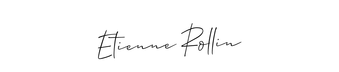 Use a signature maker to create a handwritten signature online. With this signature software, you can design (Allison_Script) your own signature for name Etienne Rollin. Etienne Rollin signature style 2 images and pictures png