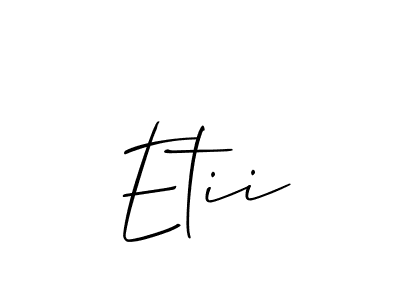 Once you've used our free online signature maker to create your best signature Allison_Script style, it's time to enjoy all of the benefits that Etii name signing documents. Etii signature style 2 images and pictures png