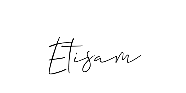 Once you've used our free online signature maker to create your best signature Allison_Script style, it's time to enjoy all of the benefits that Etisam name signing documents. Etisam signature style 2 images and pictures png