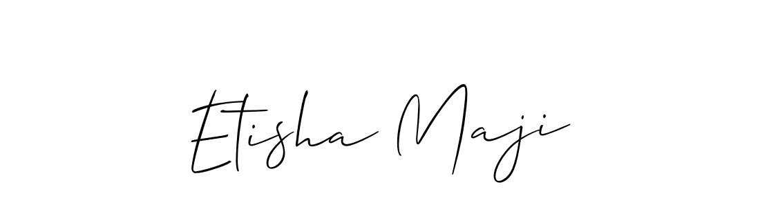 Also You can easily find your signature by using the search form. We will create Etisha Maji name handwritten signature images for you free of cost using Allison_Script sign style. Etisha Maji signature style 2 images and pictures png