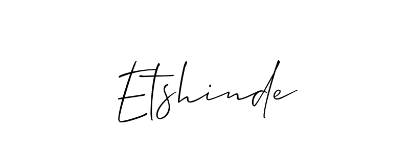 Similarly Allison_Script is the best handwritten signature design. Signature creator online .You can use it as an online autograph creator for name Etshinde. Etshinde signature style 2 images and pictures png