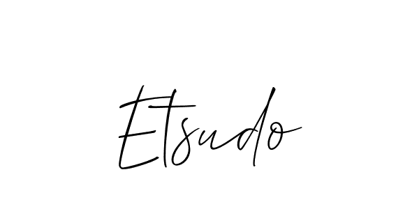 Best and Professional Signature Style for Etsudo. Allison_Script Best Signature Style Collection. Etsudo signature style 2 images and pictures png