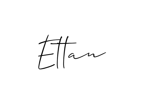 Make a beautiful signature design for name Ettan. With this signature (Allison_Script) style, you can create a handwritten signature for free. Ettan signature style 2 images and pictures png