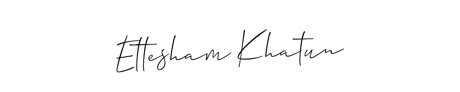 Similarly Allison_Script is the best handwritten signature design. Signature creator online .You can use it as an online autograph creator for name Ettesham Khatun. Ettesham Khatun signature style 2 images and pictures png