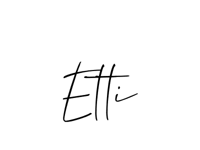 Etti stylish signature style. Best Handwritten Sign (Allison_Script) for my name. Handwritten Signature Collection Ideas for my name Etti. Etti signature style 2 images and pictures png