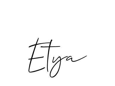 You should practise on your own different ways (Allison_Script) to write your name (Etya) in signature. don't let someone else do it for you. Etya signature style 2 images and pictures png